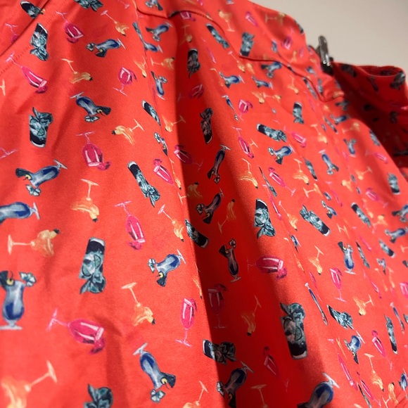NWT Coral Bay Coral Cocktail Patterned Women's Golf Skort - Picture 3 of 8